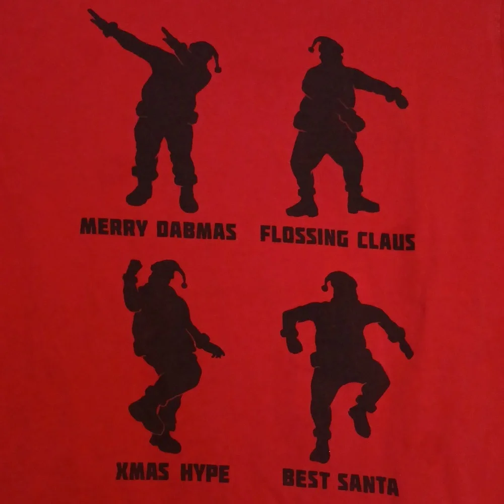 The Childrens Place Santa Dance Long Sleeve Boy Shirt L